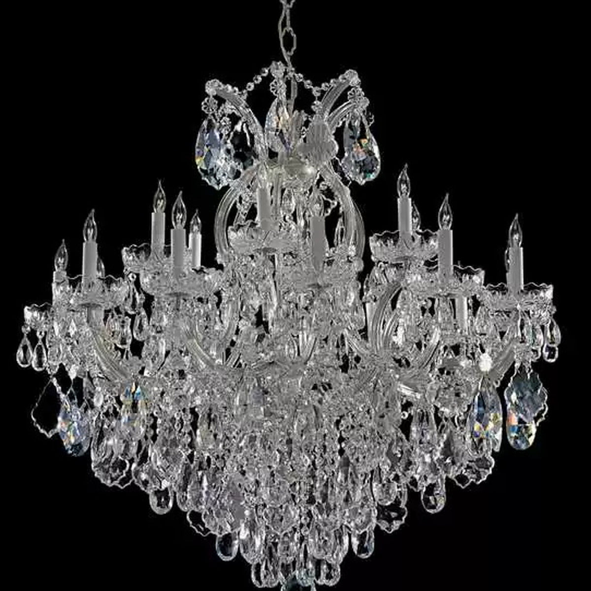 AM0808 — European Candle Crystal Chandelier for Loft Spaces & Duplex Spaces