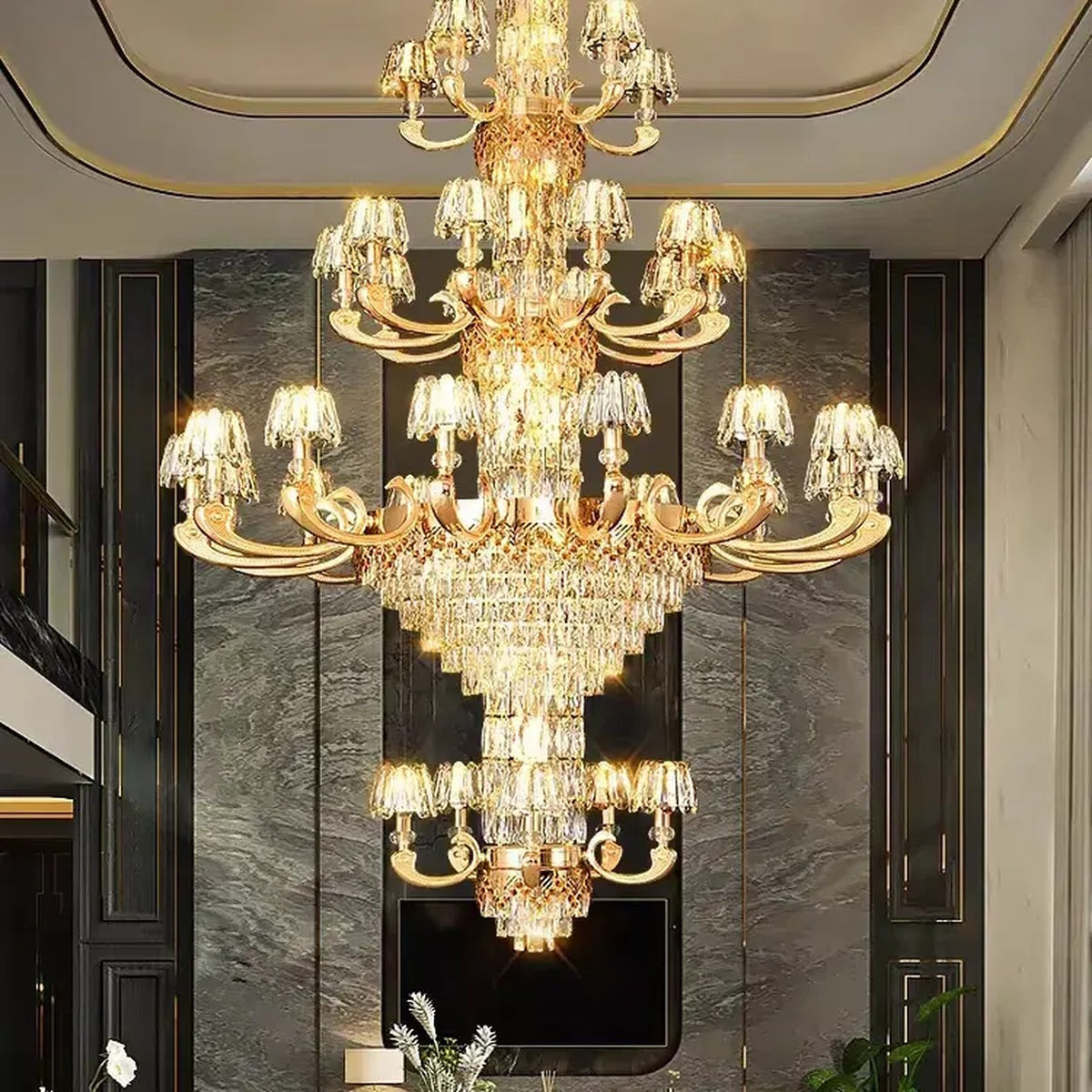 AM0602 — Modern Minimalist Crystal Chandelier for Living Rooms