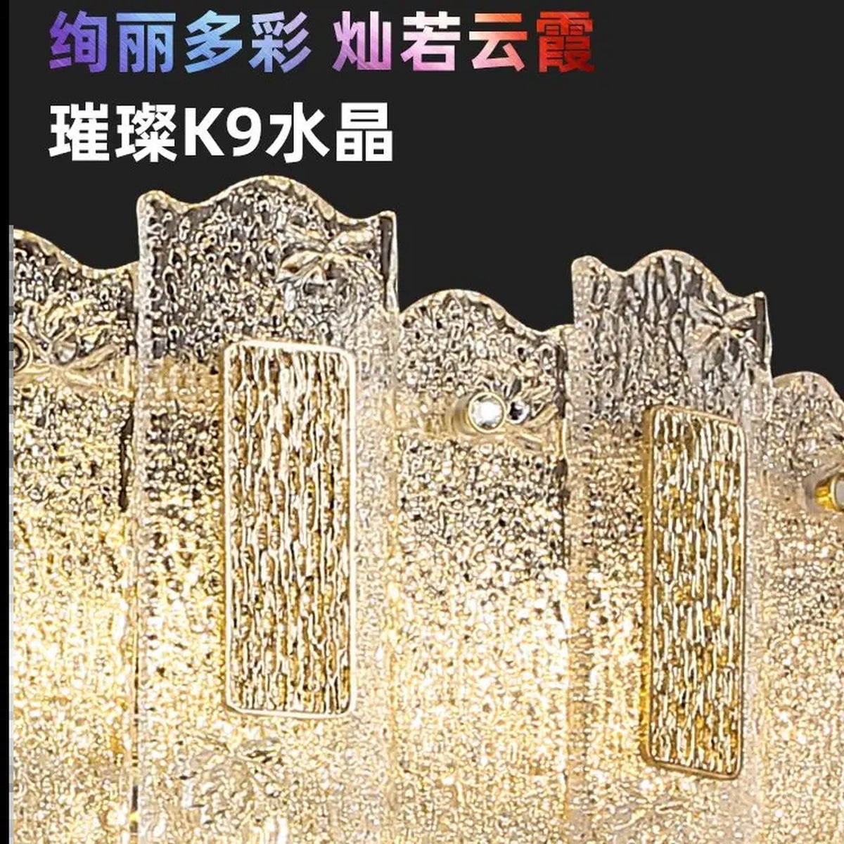 AM0563 — Light Luxury Round K9 Crystal Chandelier for Living Rooms