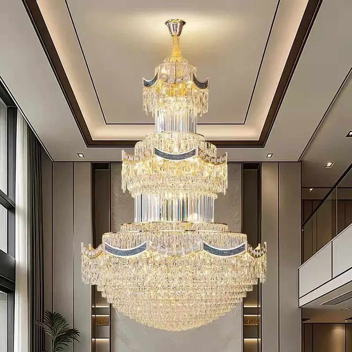 AM0582 — Light Luxury Crystal Chandelier for Living Rooms