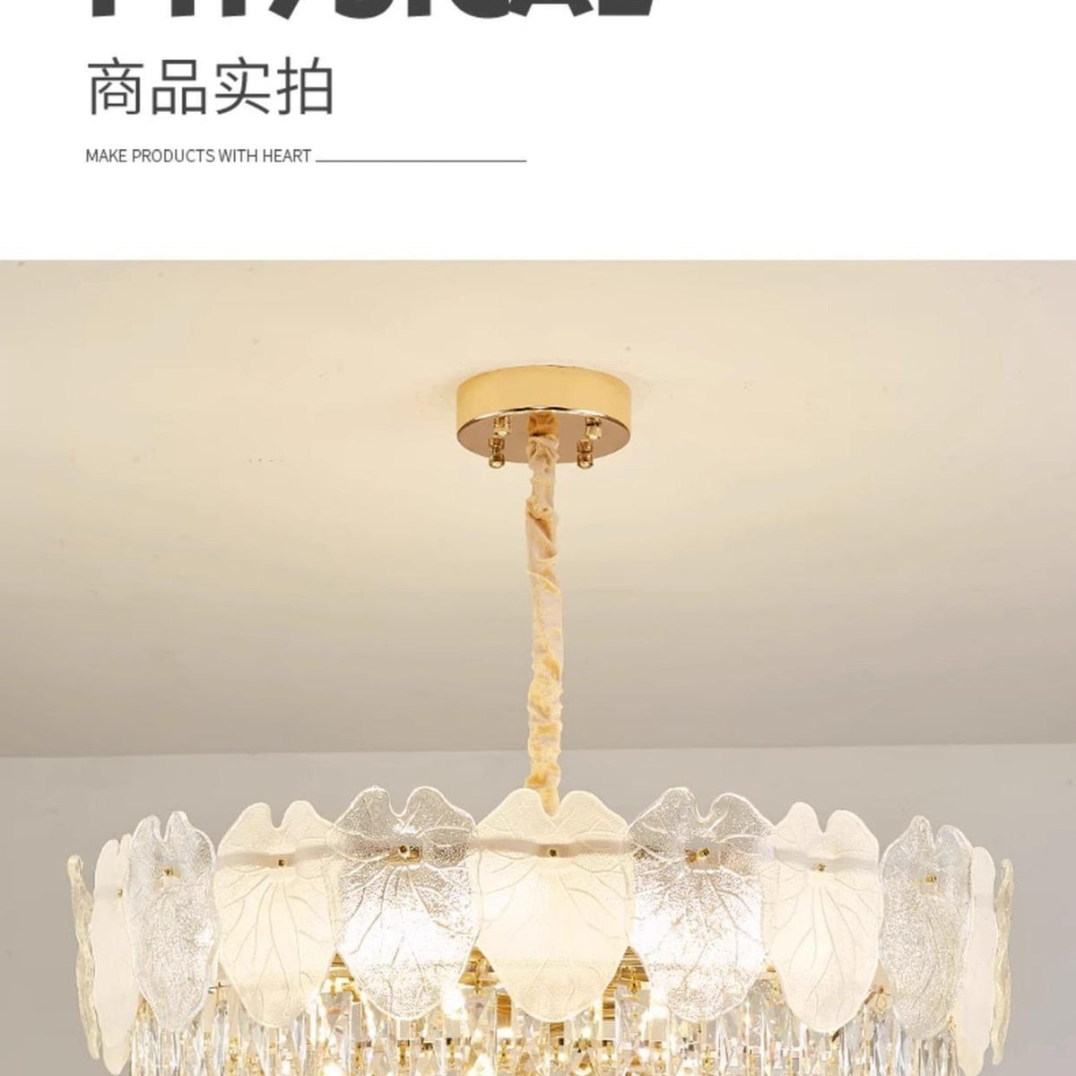 AM0646 — Light Luxury Crystal Chandelier for Living Rooms