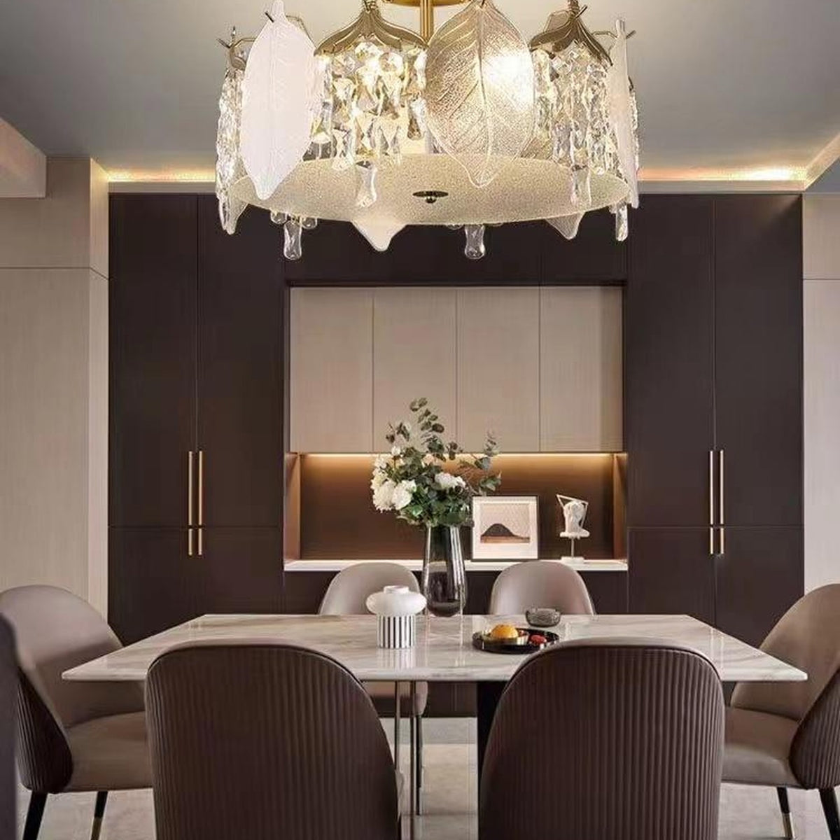 AM0485 — Light Luxury Crystal Chandelier for Living Rooms