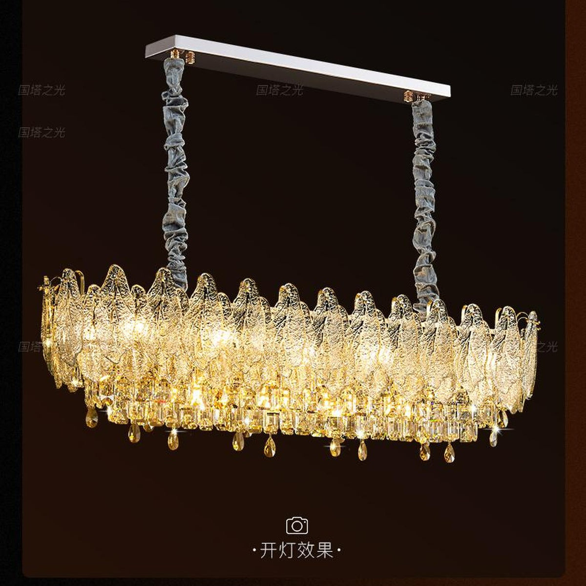 AM0517 — Postmodern Ice Crystal K9 Crystal Chandelier for Living & Dining Rooms