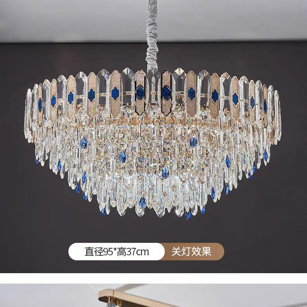 AM0687 — Light Luxury Crystal Chandelier for Living Rooms