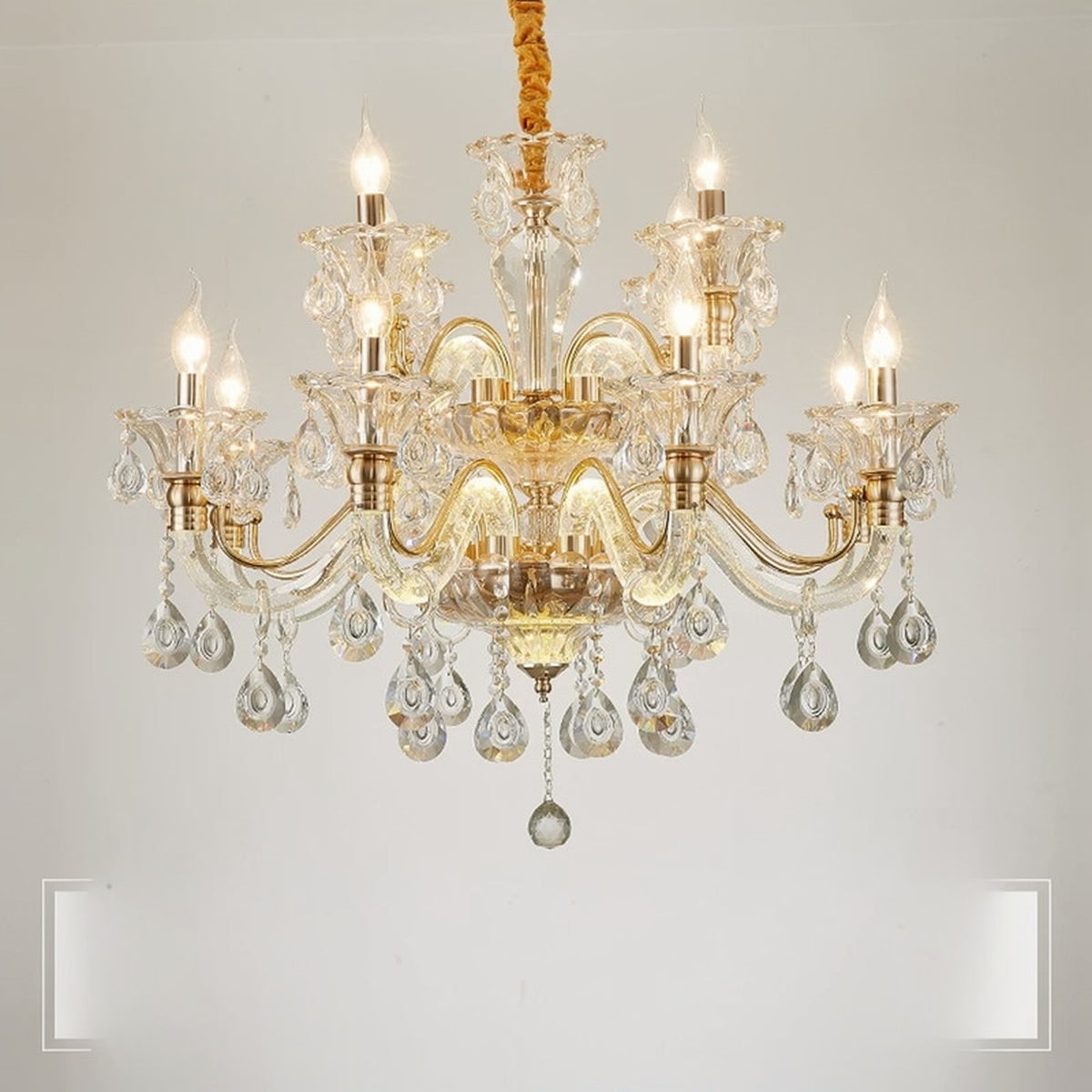 AM0822 — European Candle Grand Hall Crystal Chandelier for Living Rooms
