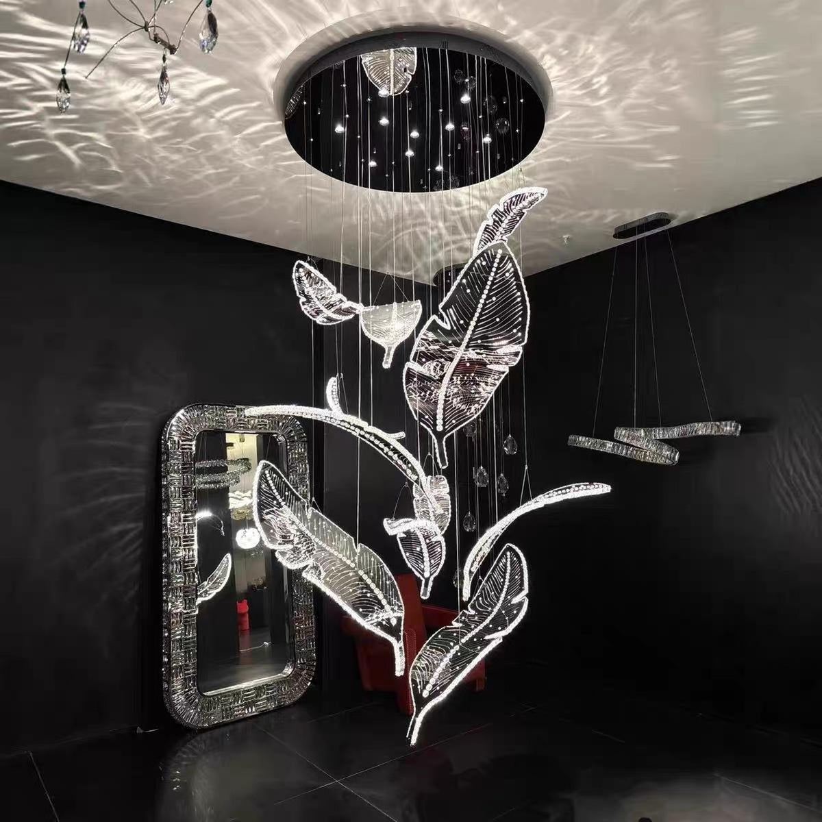 AM0548 — Italian Stairwell Crystal Chandelier for Living Rooms