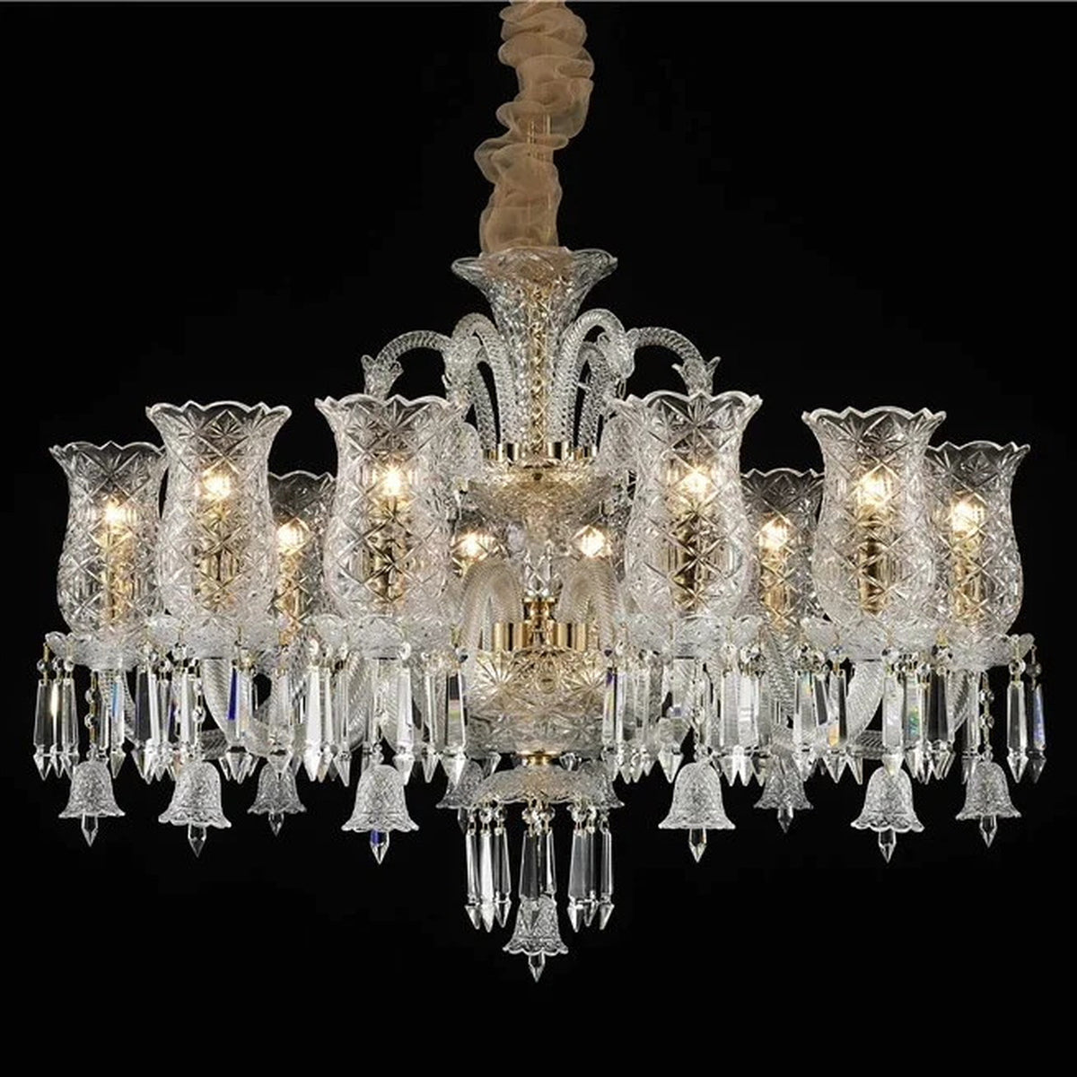 AM0825 — European Stairwell Grand Hall Crystal Chandelier for Dining Rooms