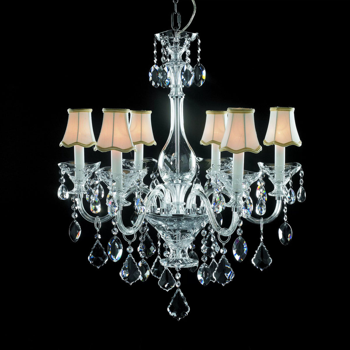 AM0848 — French Stairwell Duplex Glass Chandelier for Living Rooms