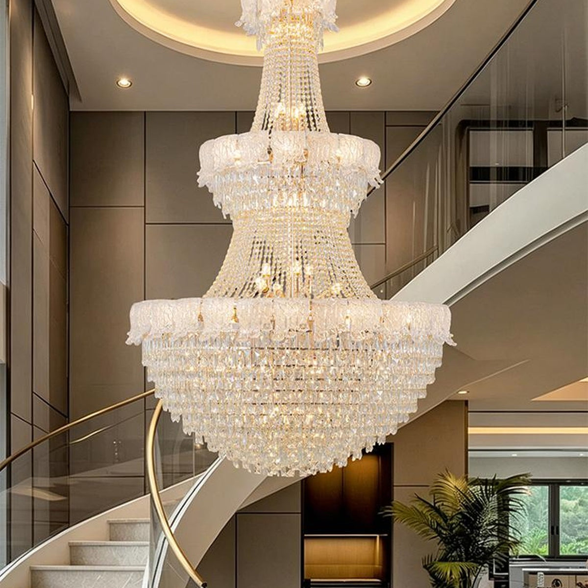 AM0580 — Light Luxury Crystal Chandelier for Living Rooms