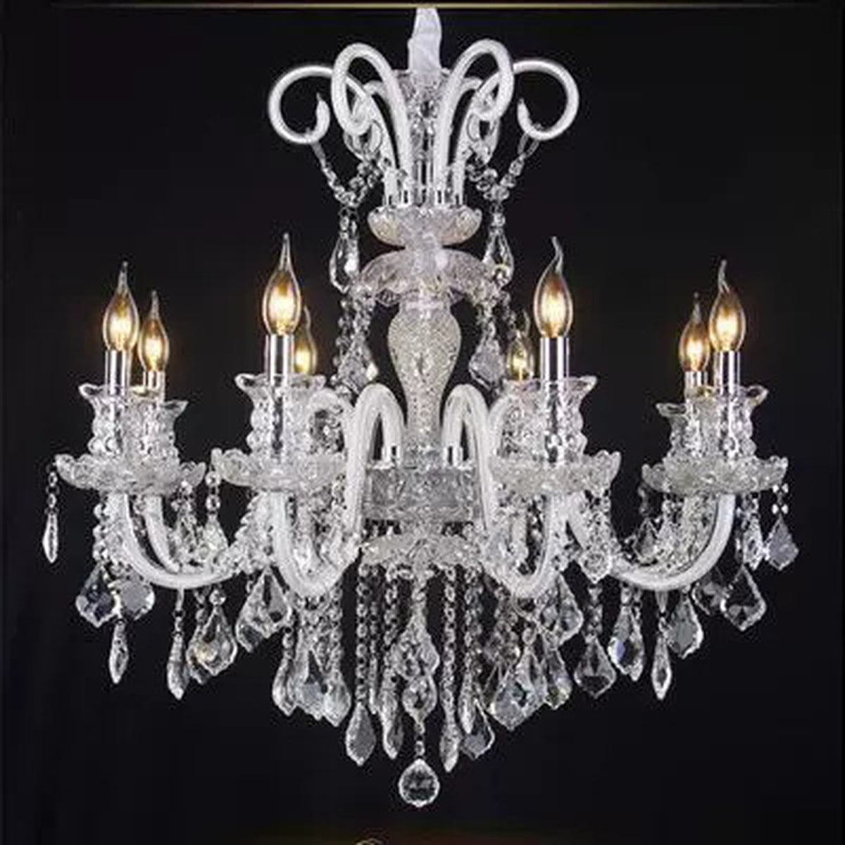 AM0705 — European Candle Crystal Chandelier for Living Rooms & Dining Rooms