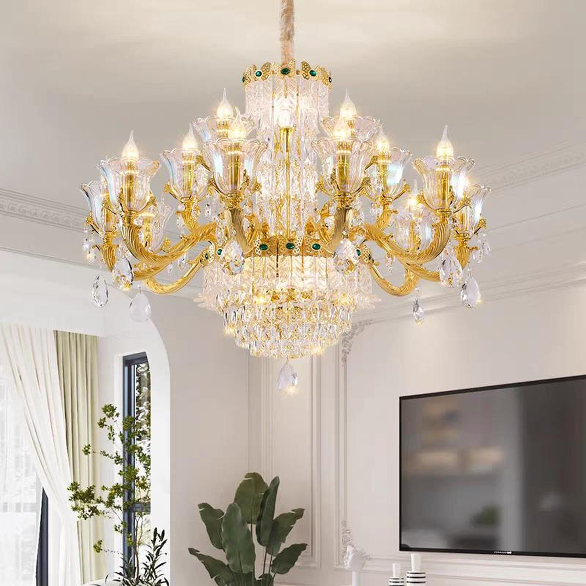 AM0600 — European Crystal Chandelier for Living Rooms