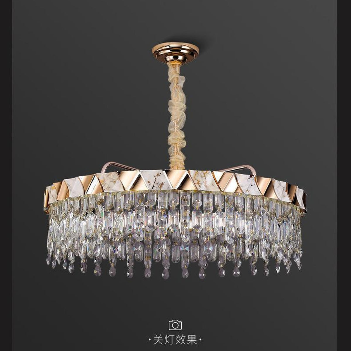 AM0522 — Postmodern Crystal Chandelier for Living Rooms