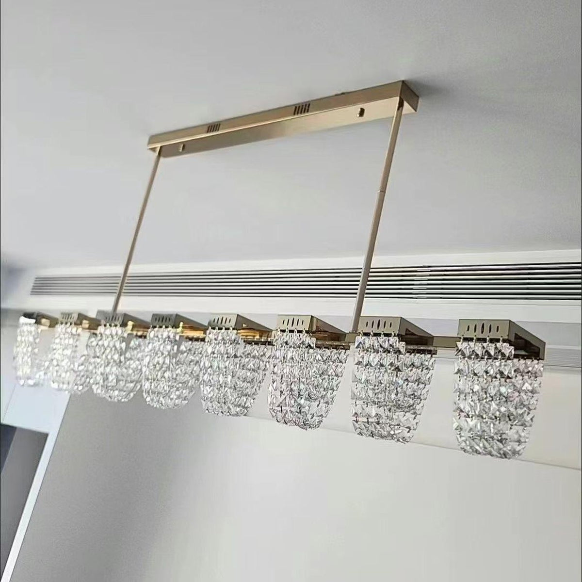 AM0501 — Modern Minimalist Crystal Chandelier for Living Rooms
