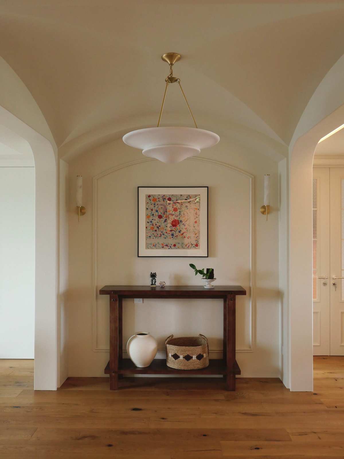 Brass & Plaster Pendant Light — AM0254, view 3