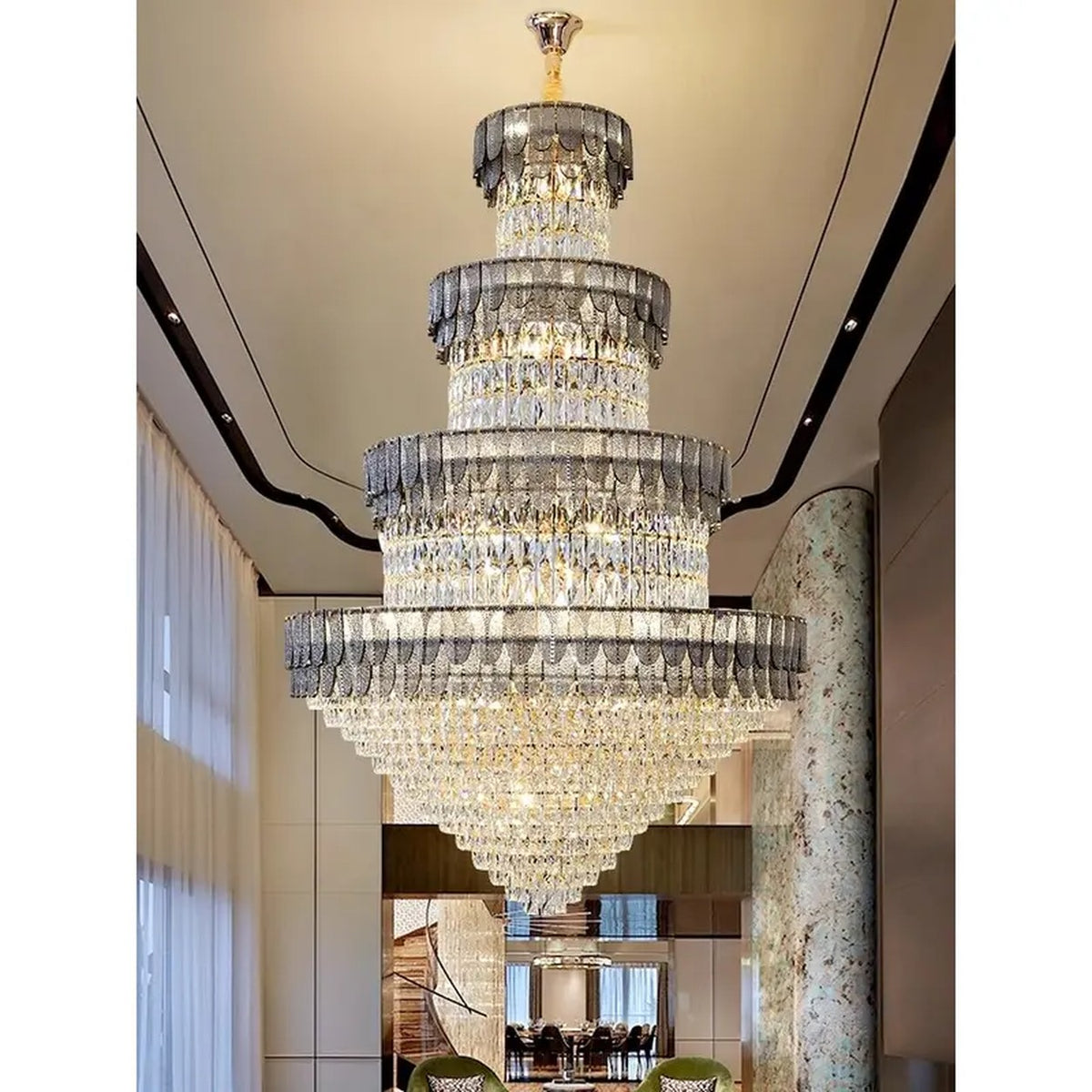AM0654 — Modern Luxury Crystal Chandelier for Living Rooms