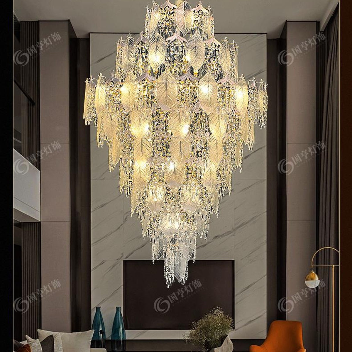 AM0481 — Light Luxury Golden Branch Chandelier for Living Rooms
