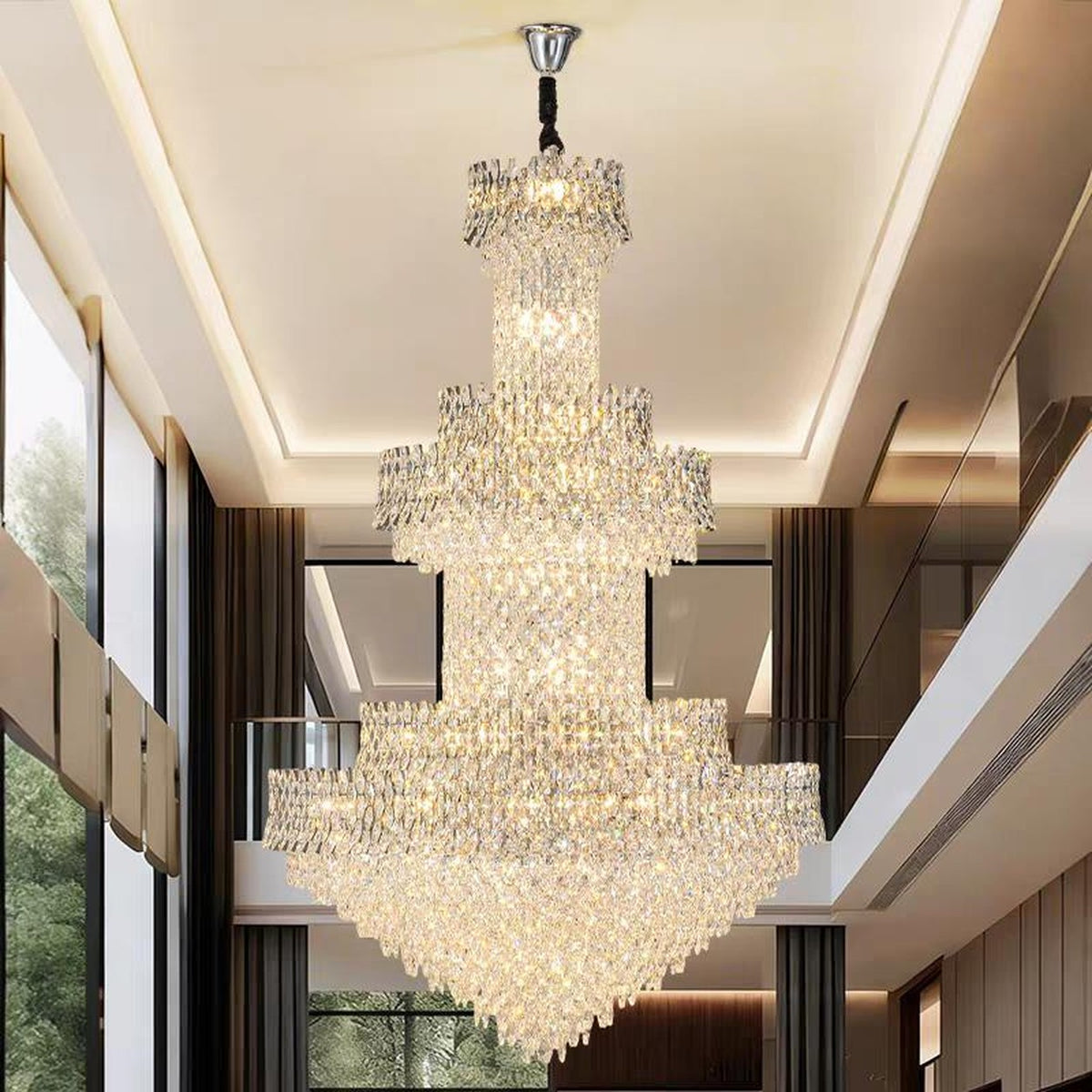 AM0593 — Light Luxury Crystal Chandelier for Living Rooms