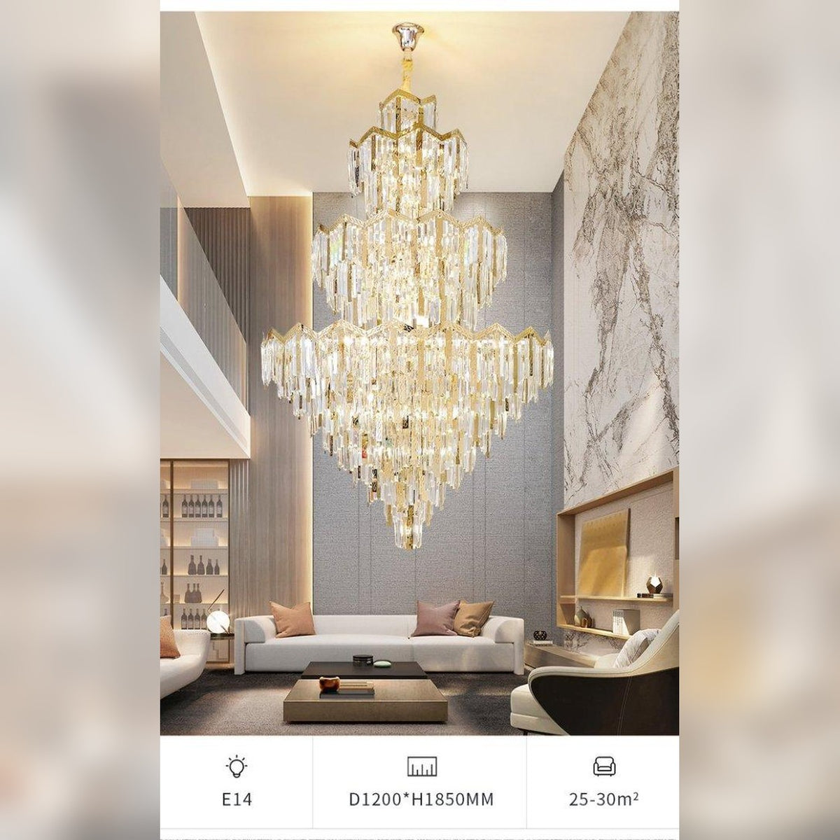 AM0613 — Light Luxury Butterfly Crystal Chandelier for Living Rooms
