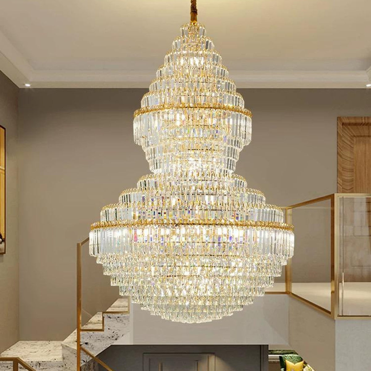AM0581 — Light Luxury Crystal Chandelier for Living Rooms
