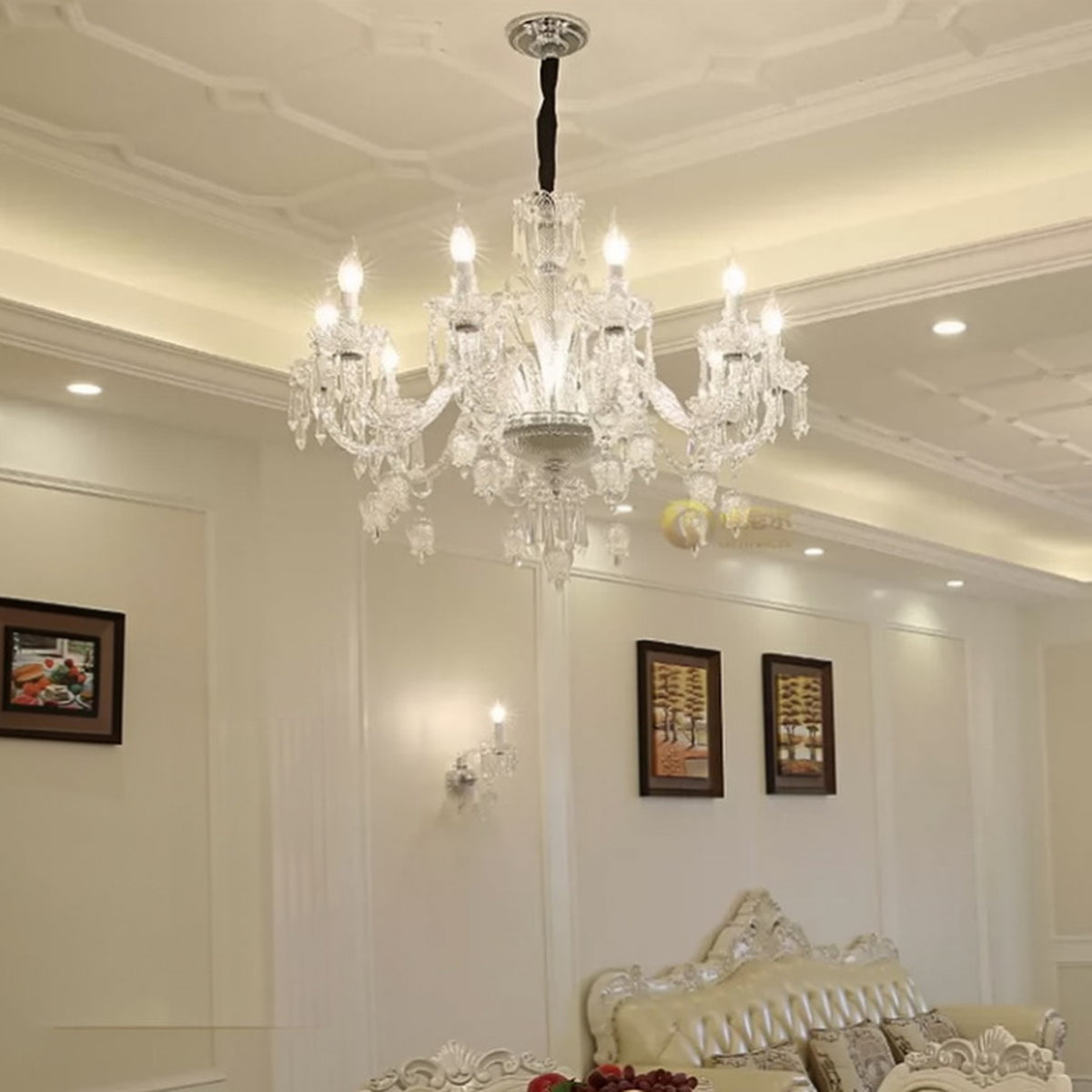 AM0803 — European Grand Hall Crystal Chandelier for Living Rooms