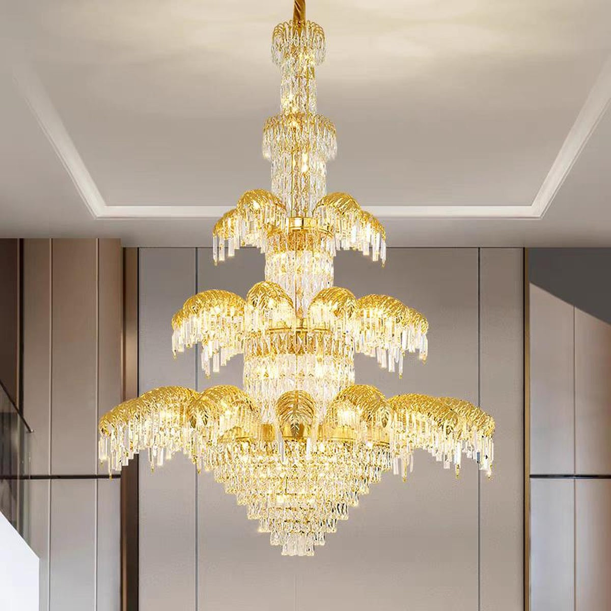 AM0618 — Light Luxury Crystal Chandelier for Living Rooms
