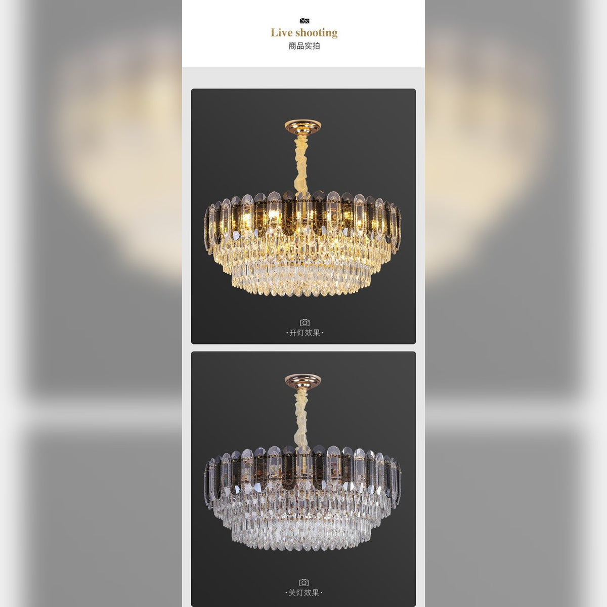 AM0521 — Light Luxury Chandelier for Living Rooms