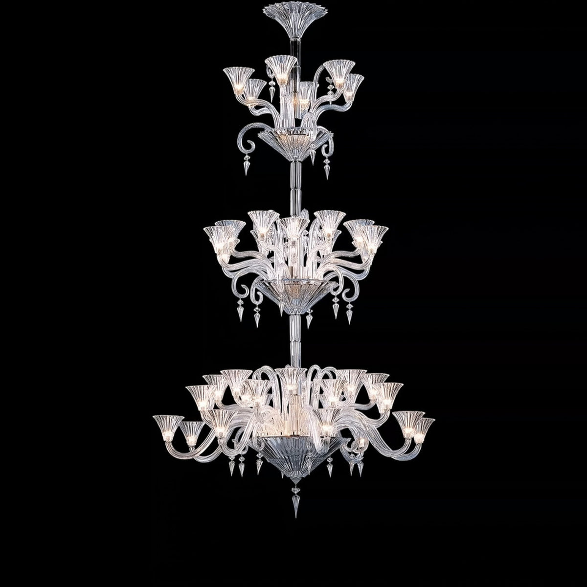 AM0832 — European Stairwell Grand Hall Crystal Chandelier for Retail Spaces & Gym Spaces