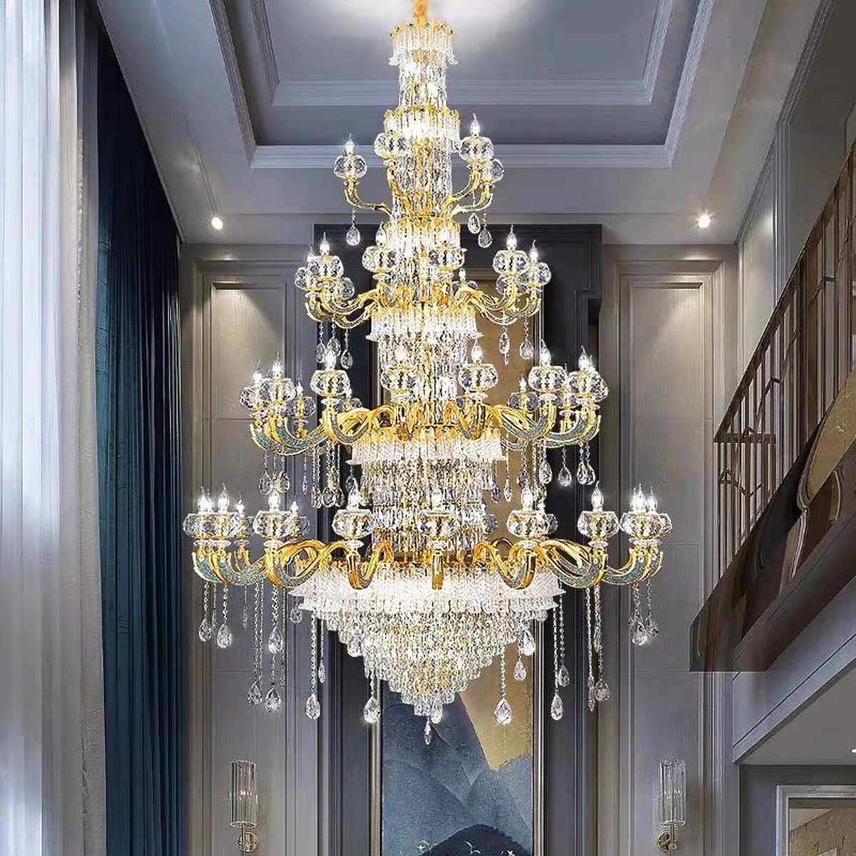 AM0603 — European K9 Crystal Chandelier for Living Rooms
