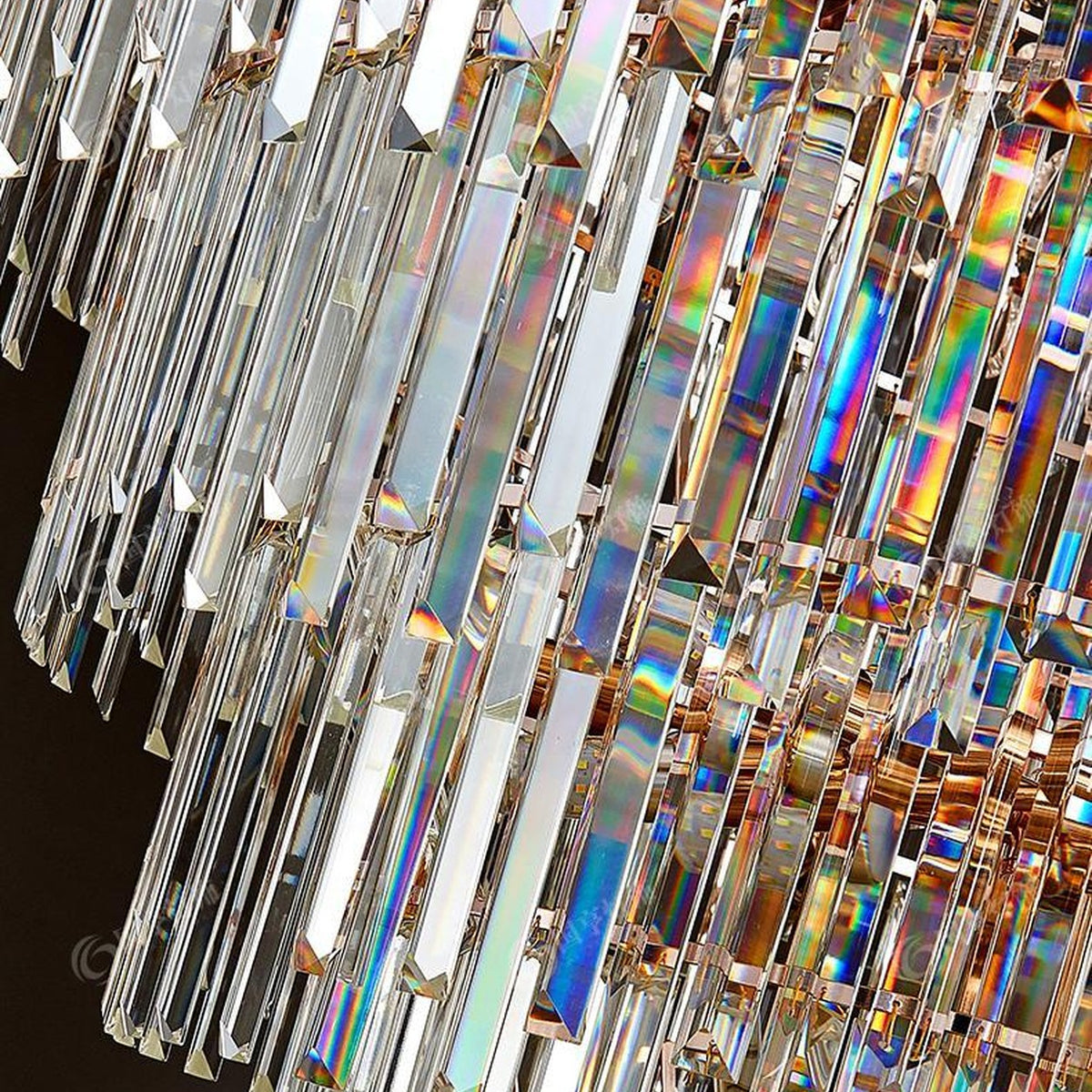 AM0469 — Spiral Staircase Crystal Chandelier for Living Rooms