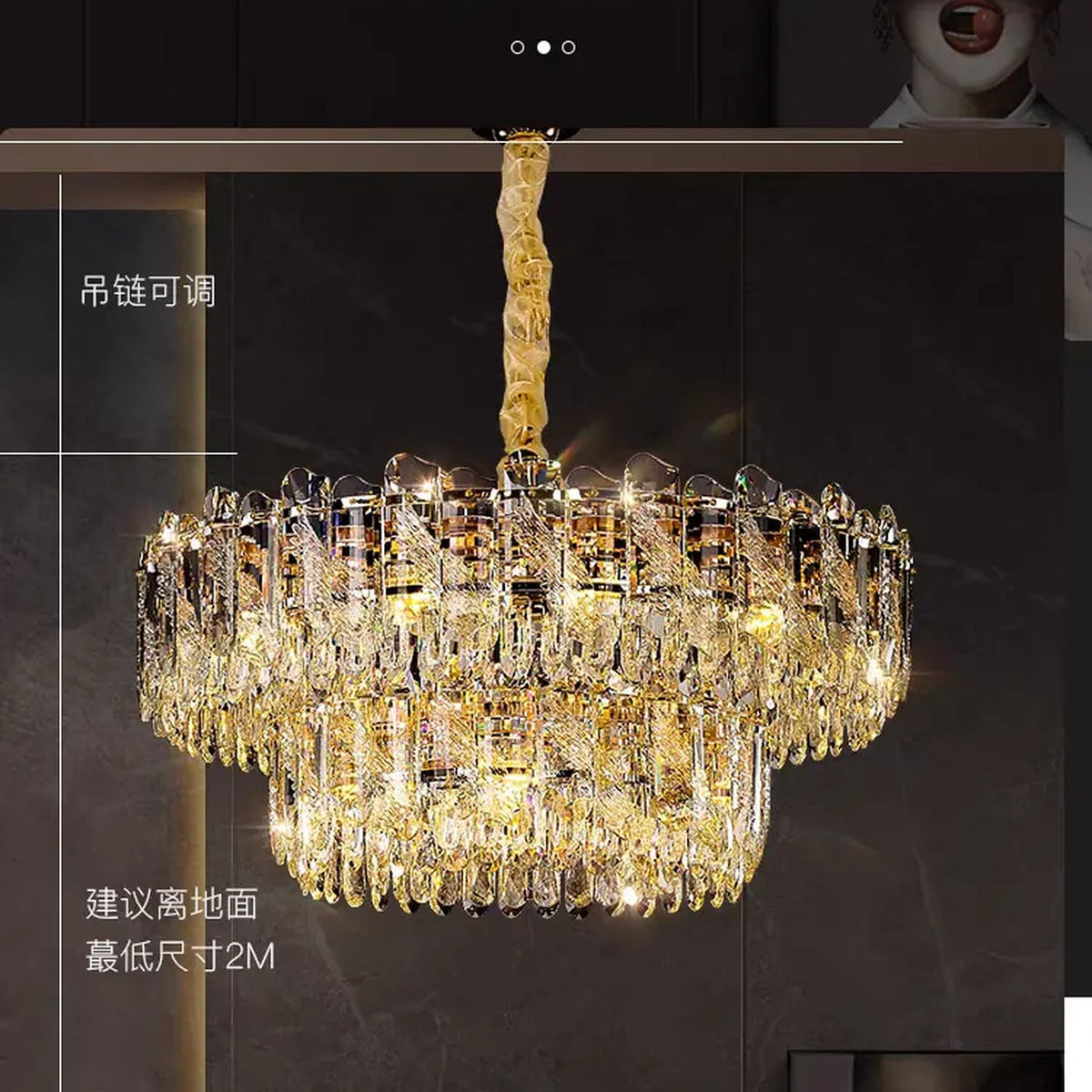 AM0691 — Light Luxury Soaring Wings Chandelier for Living Rooms