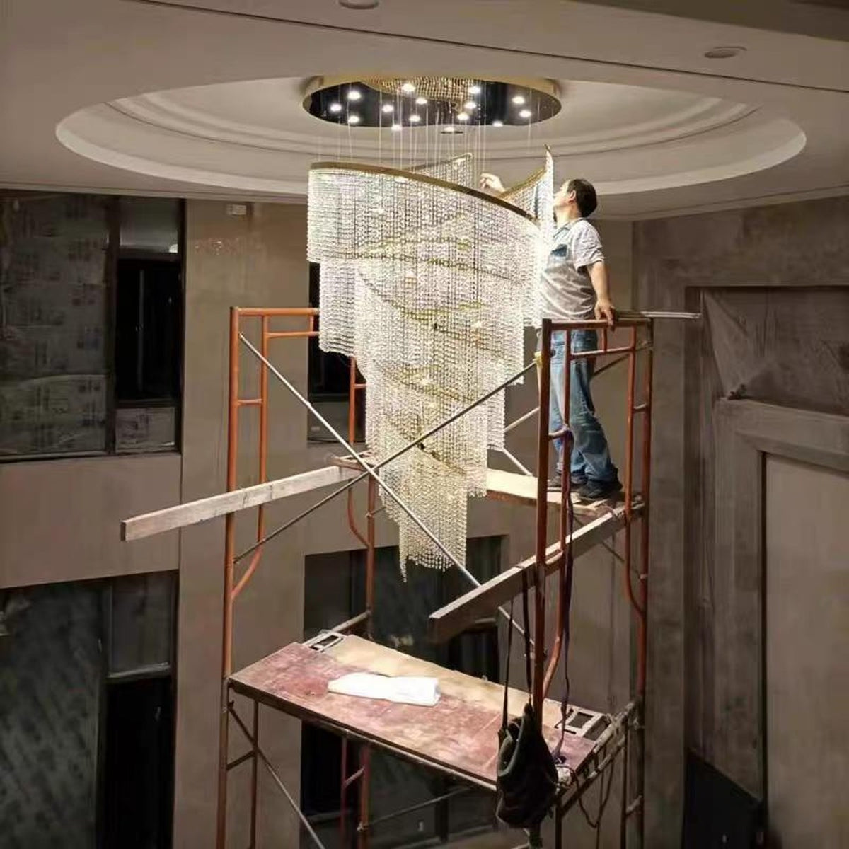 AM0673 — Modern Luxury Crystal Chandelier for Living Rooms