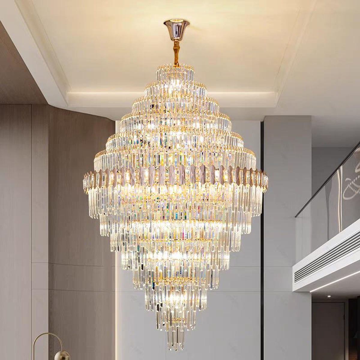 AM0682 — Postmodern Stairwell Chandelier for Living Rooms