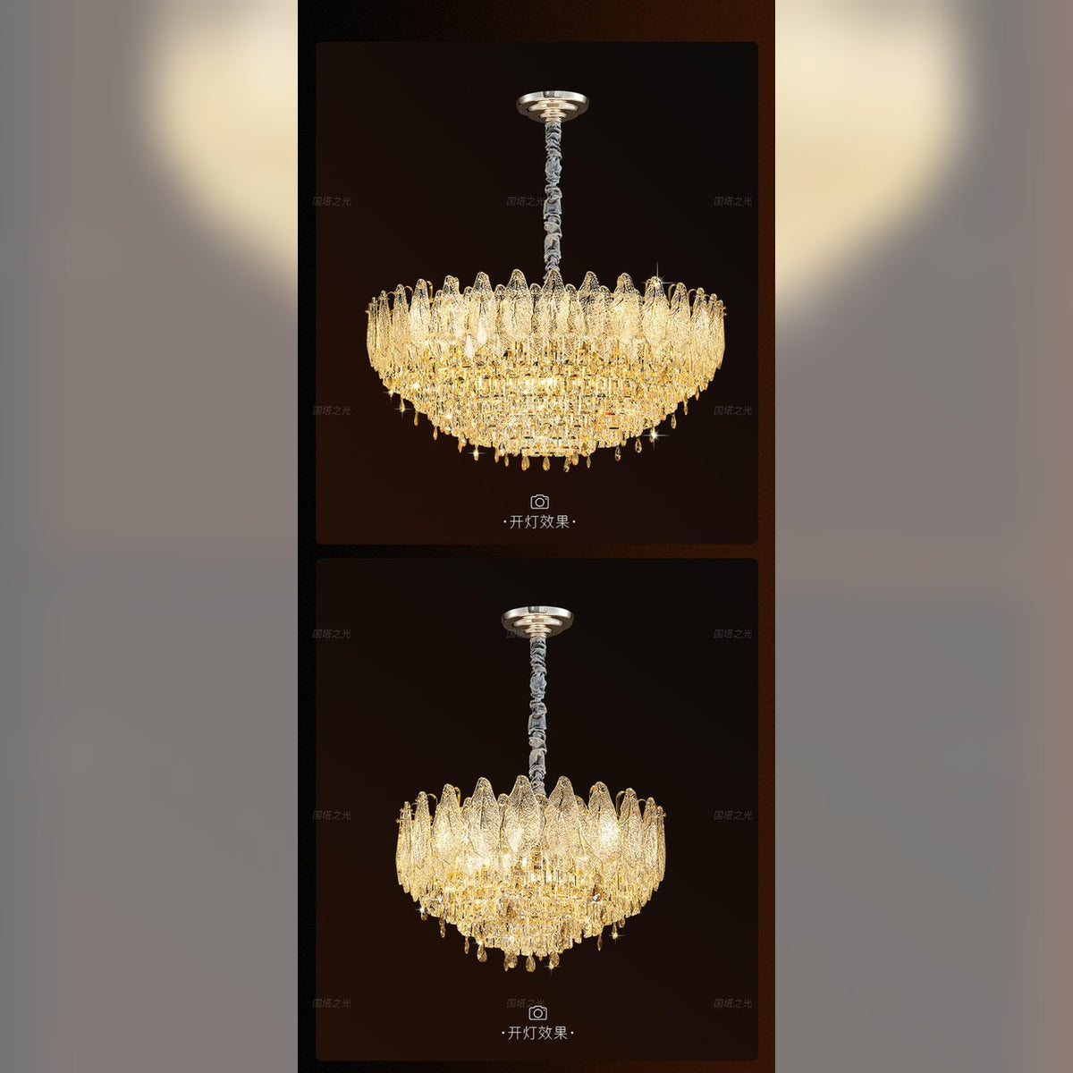 AM0517 — Postmodern Ice Crystal K9 Crystal Chandelier for Living & Dining Rooms