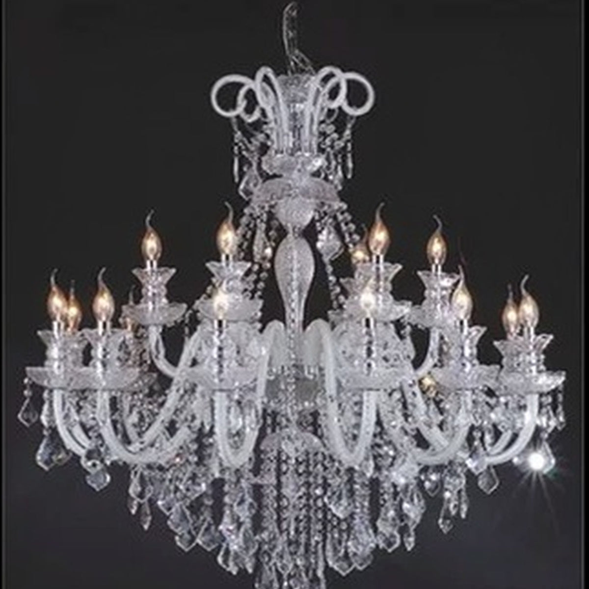 AM0705 — European Candle Crystal Chandelier for Living Rooms & Dining Rooms