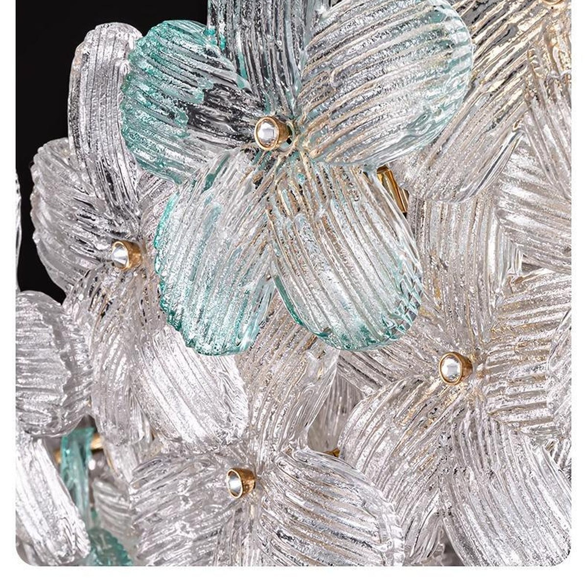 AM0662 — Light Luxury Floral Crystal Chandelier for Living Rooms