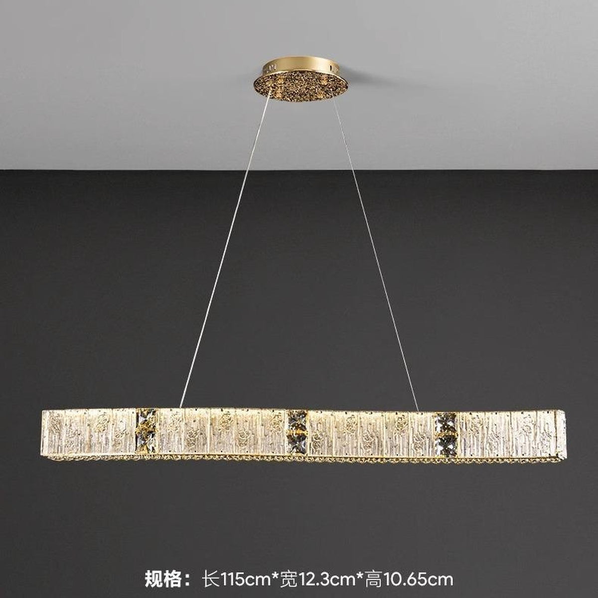AM0653 — Modern Minimalist Crystal Chandelier for Living Rooms