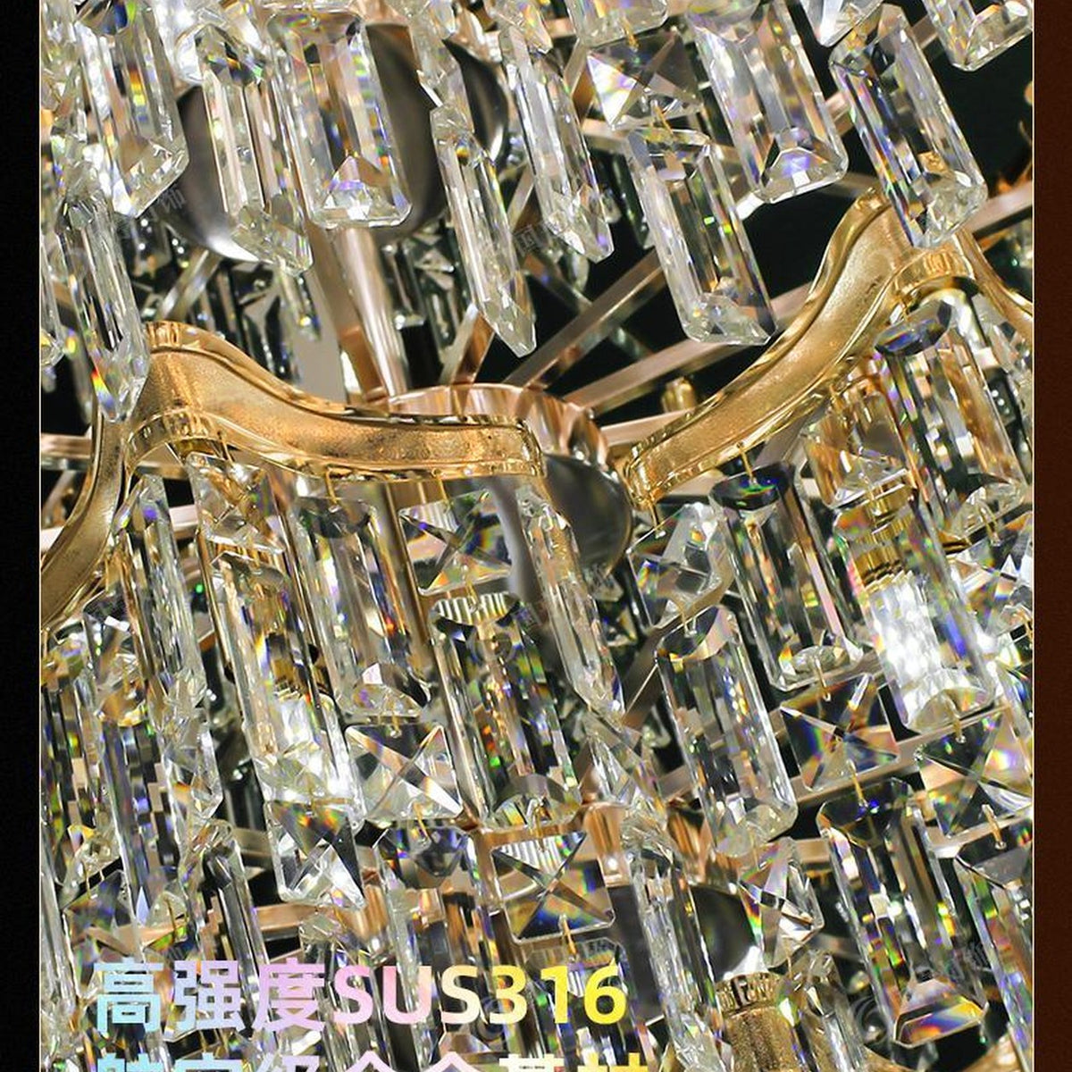 AM0474 — Light Luxury Spiral Staircase Crystal Chandelier for Living Rooms