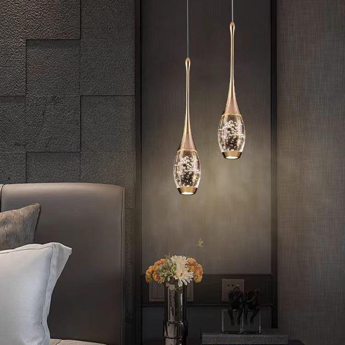 AM0519 — Light Luxury Lychee Crystal Chandelier for Master Bedrooms