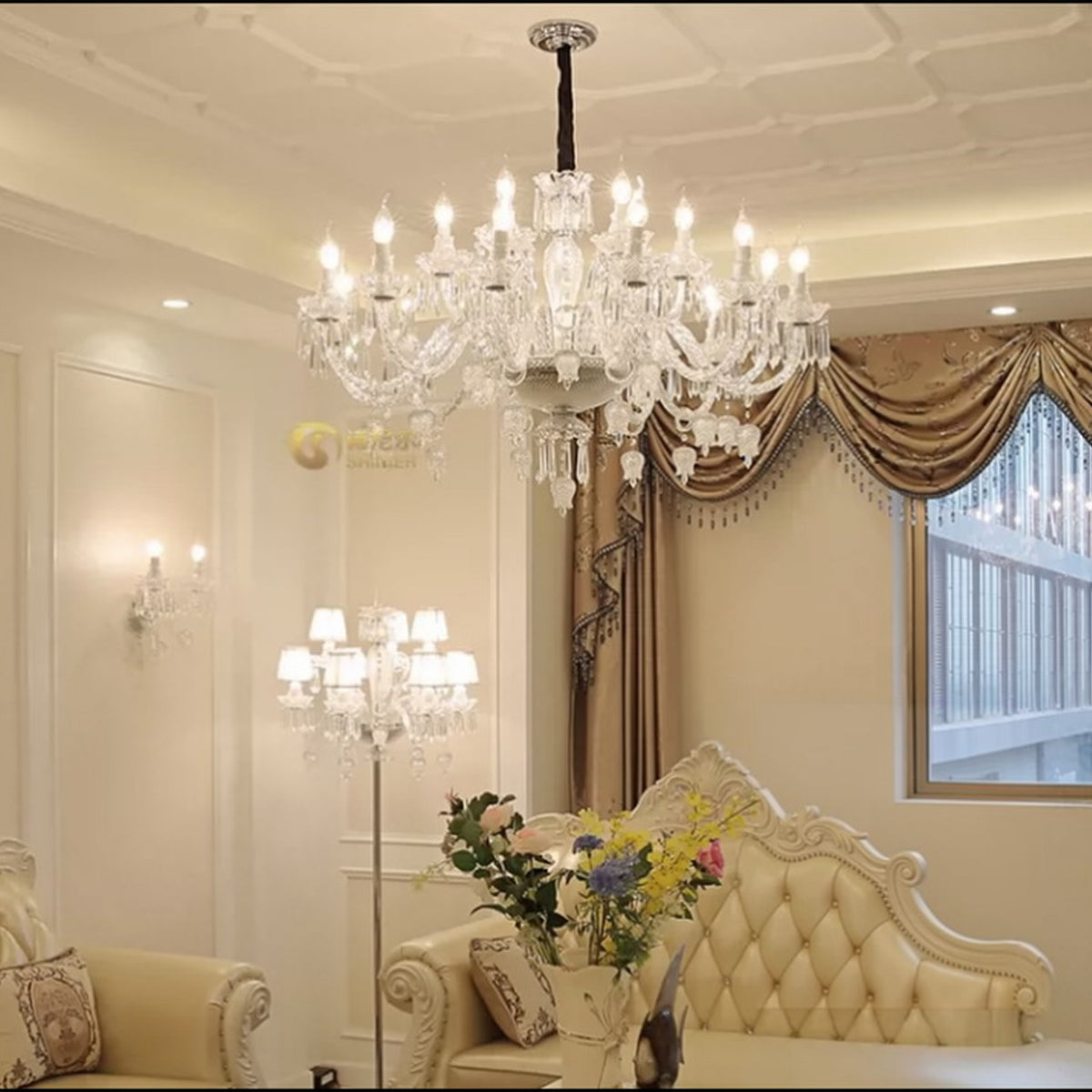 AM0803 — European Grand Hall Crystal Chandelier for Living Rooms