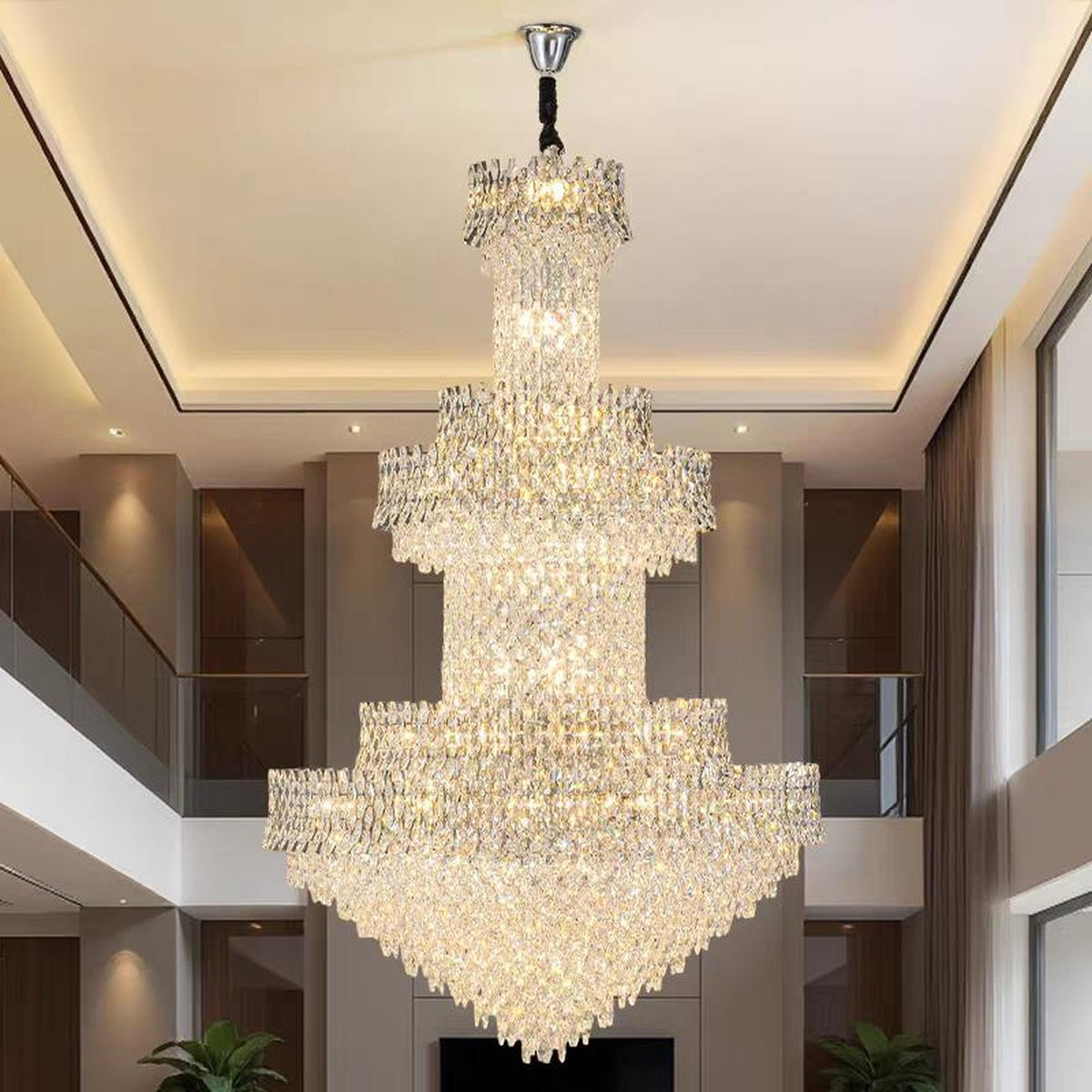 AM0593 — Light Luxury Crystal Chandelier for Living Rooms