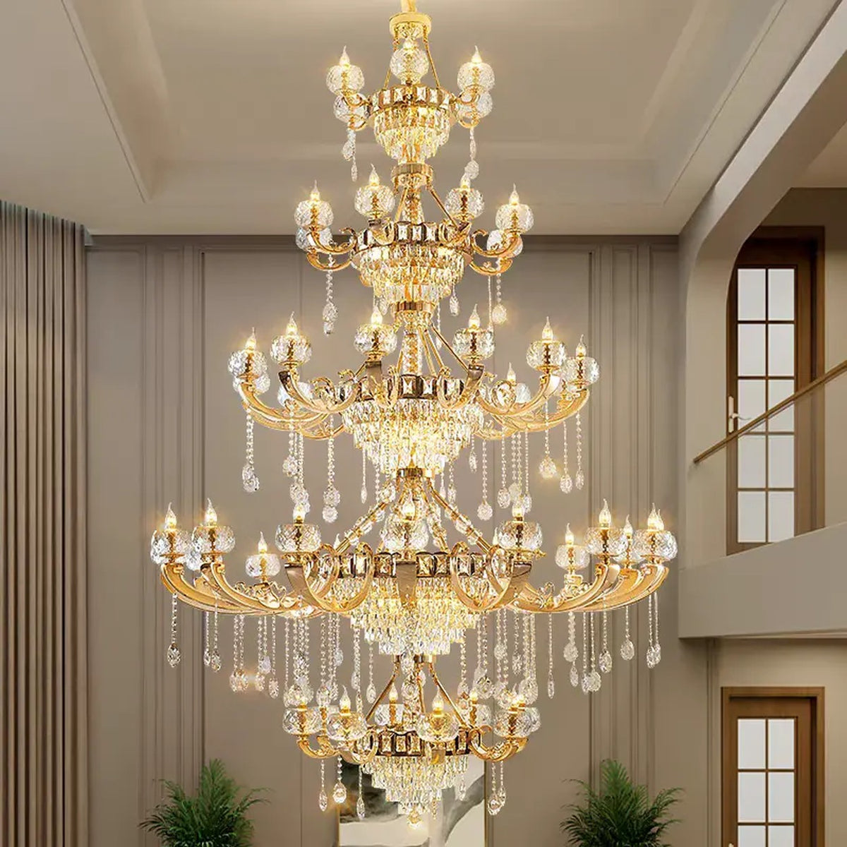 AM0551 — Light Luxury Stairwell Chandelier for Stairwells