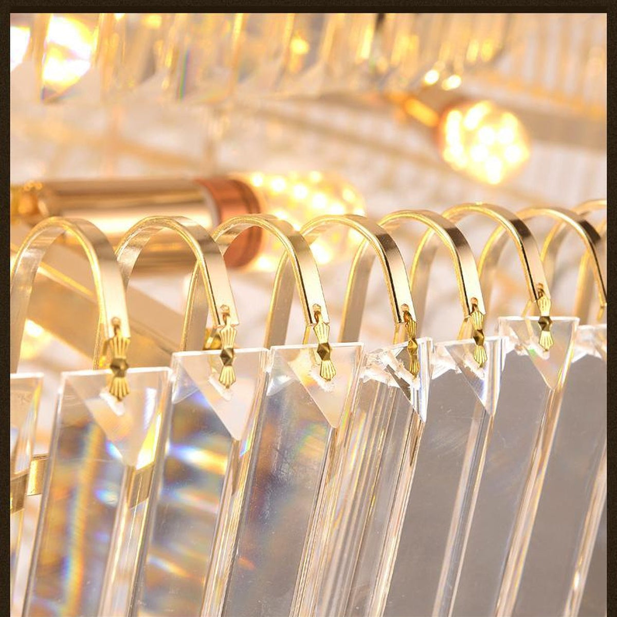 AM0477 — Light Luxury Stairwell Crystal Chandelier for Living Rooms