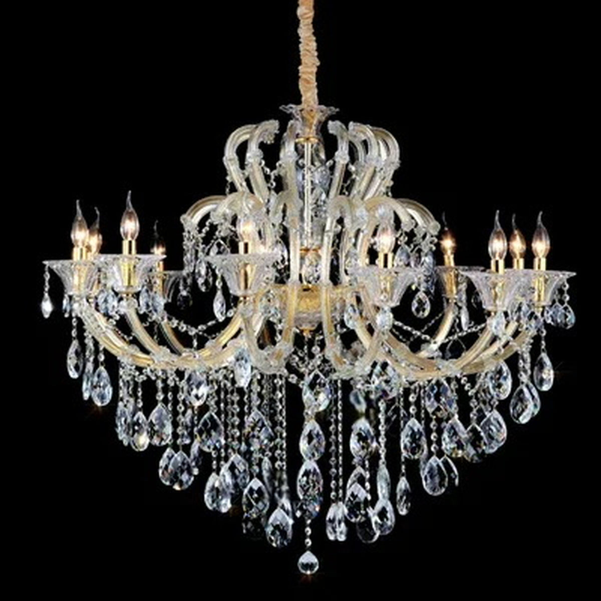 AM0799 — European Candle Stainless Steel Chandelier for Loft Spaces & Duplex Spaces