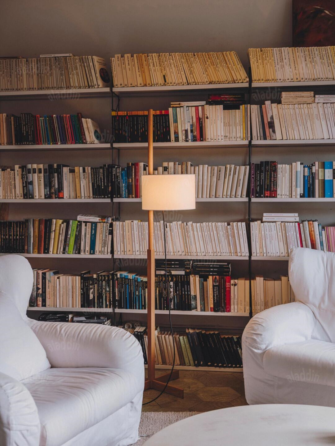 Solid Wood Parchment Floor Lamp — AM0240, view 2