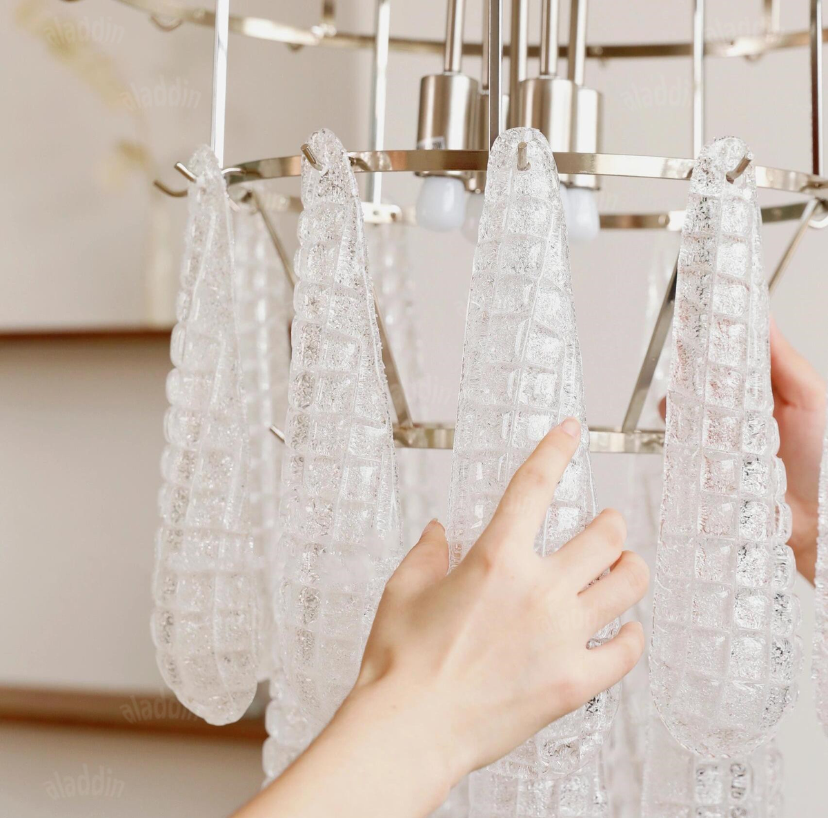 Glass Cascade Chandelier — AM0241, view 16