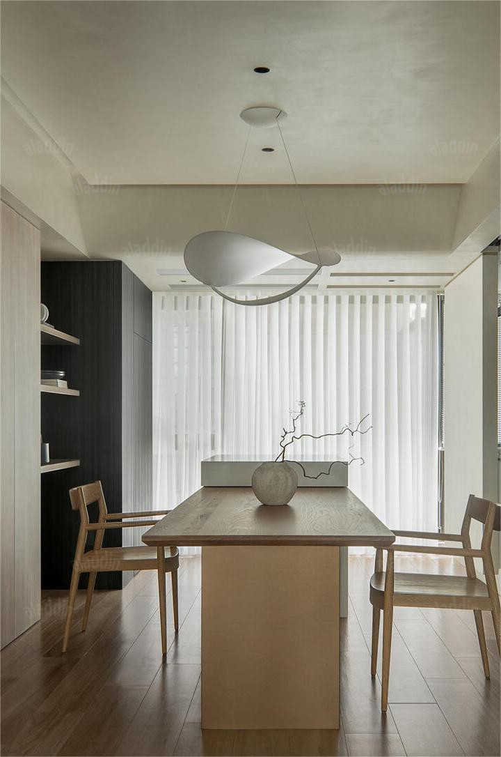 White Sculptural Pendant Light — AM0230, view 20