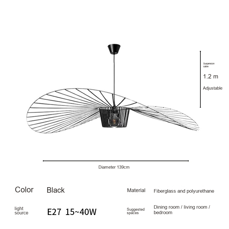 Wide Brim Pendant Light — AM0215, view 16