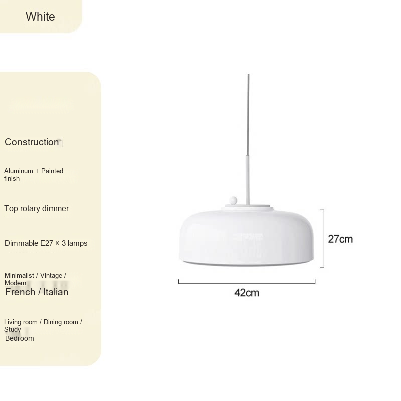 Round Dome Pendant Light — AM0248, view 3