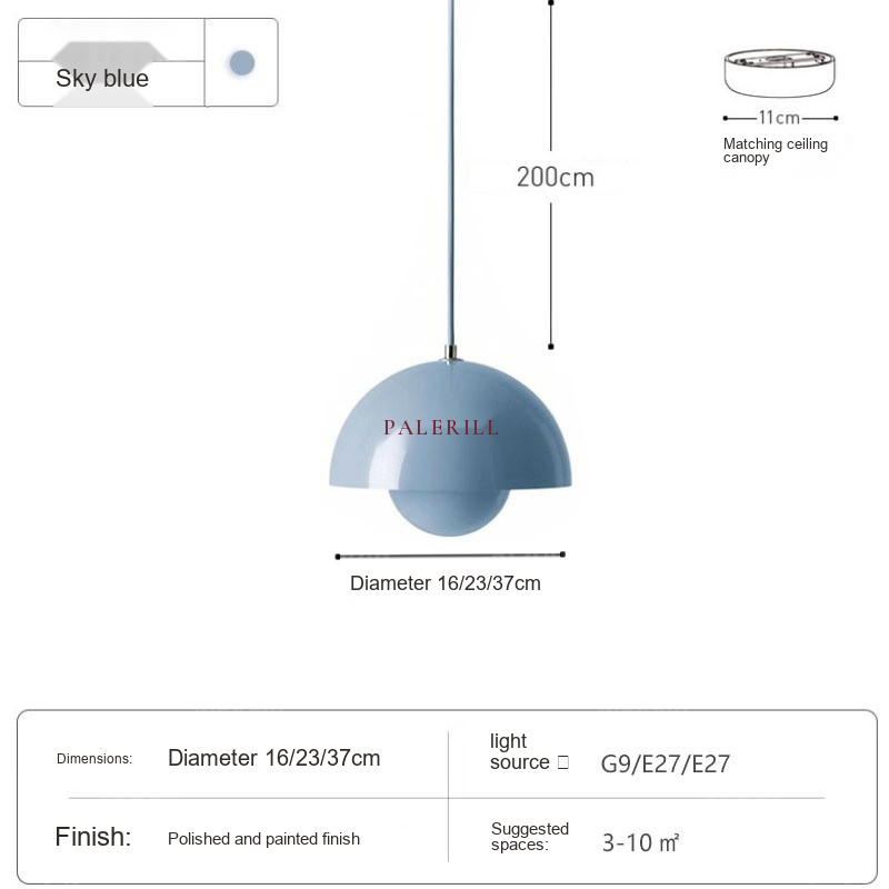 Flowerbud Pendant Light — AM0134, view 12