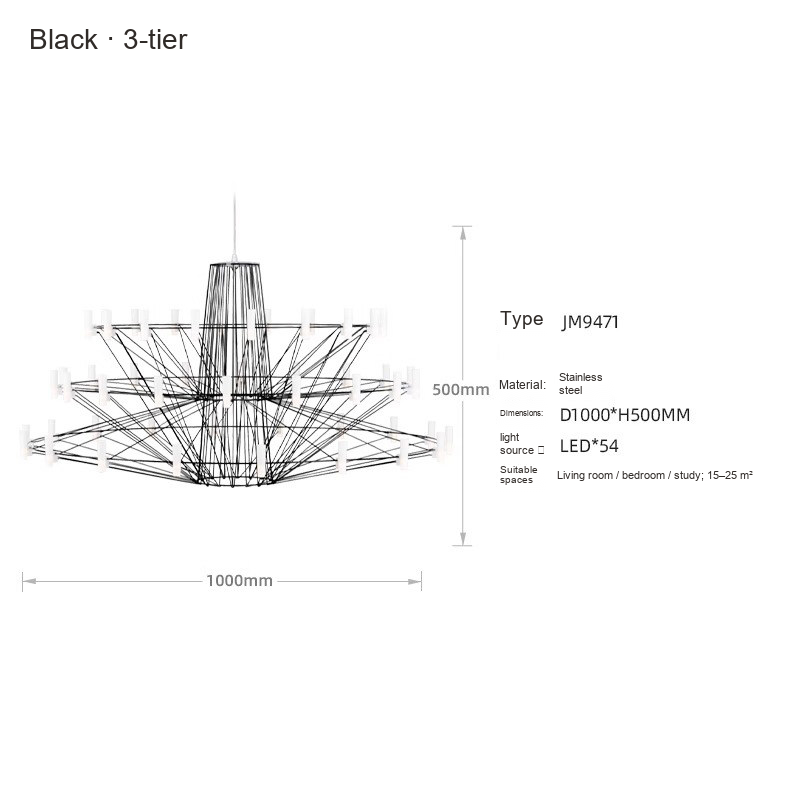 Multi-Tier LED Chandelier — AM0234, view 9